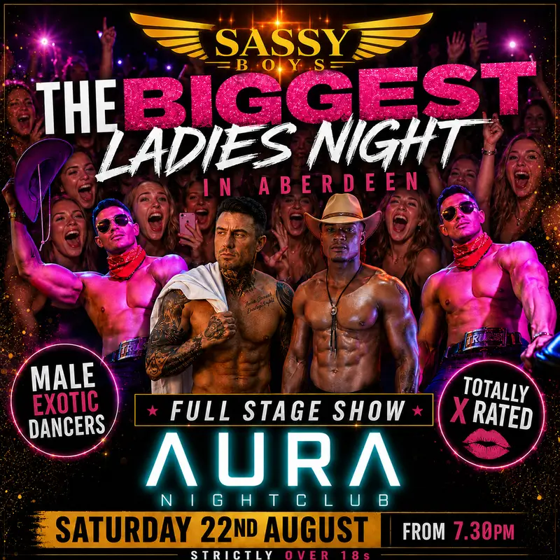 The Sassy Boys | Aberdeen | 22nd Aug artwork