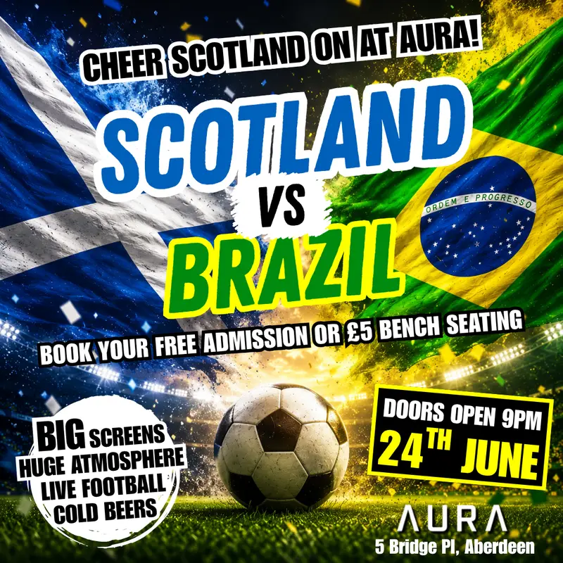 Scotland vs Brazil Live Football | Aberdeen | 24th June artwork